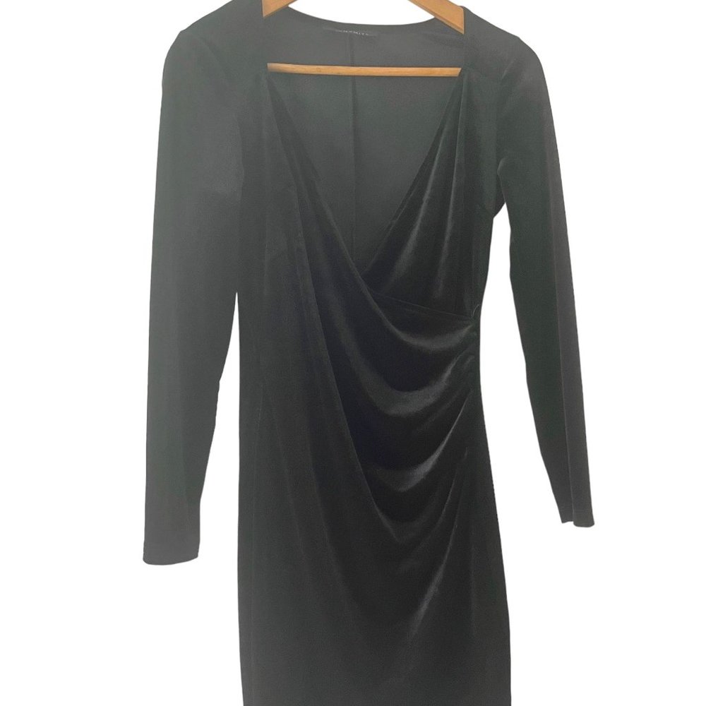 Ruched Velvet Dress